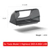 Pour Tesla Model Y Juniper 2025 Model 3 Highland 2024 Boîte de rangement cachée sous l'écran Organiseur de console centrale derrière l'écran