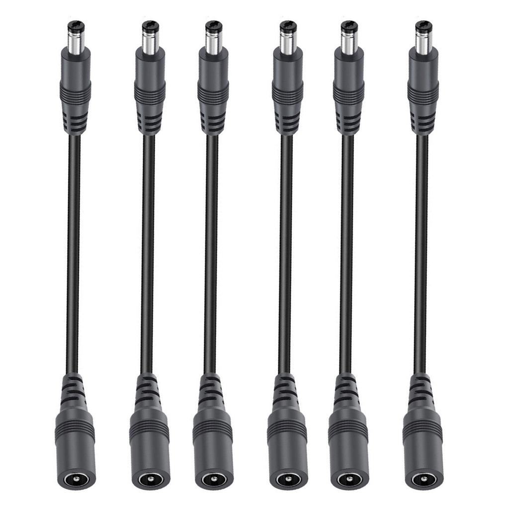 2/4/6/8/10pcs Practical 22AWG DC5.5x2.1mm Power Extension Cord 5521 Supply Adapters Cable Flexible Power Extension Cable