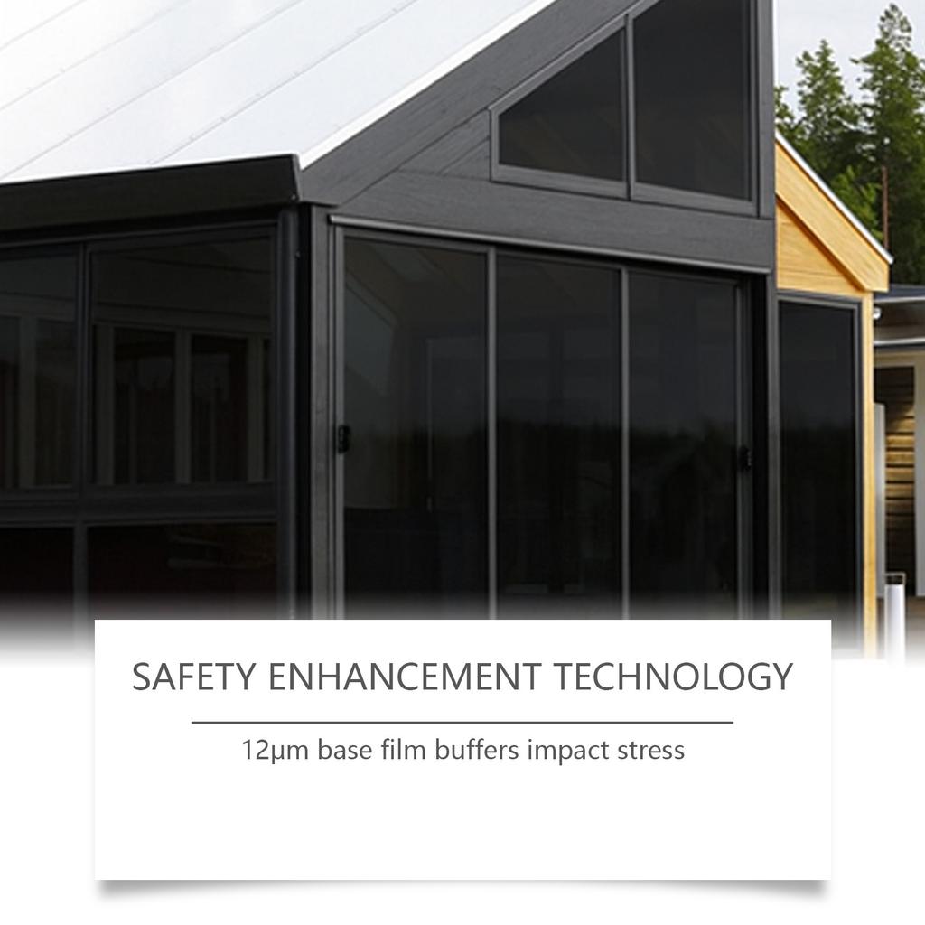 Glas Warmte-isolatiefilm, Enkel-transparant Anti-gluren, Veilig en Milieuvriendelijk Engineering Rolmateriaal.