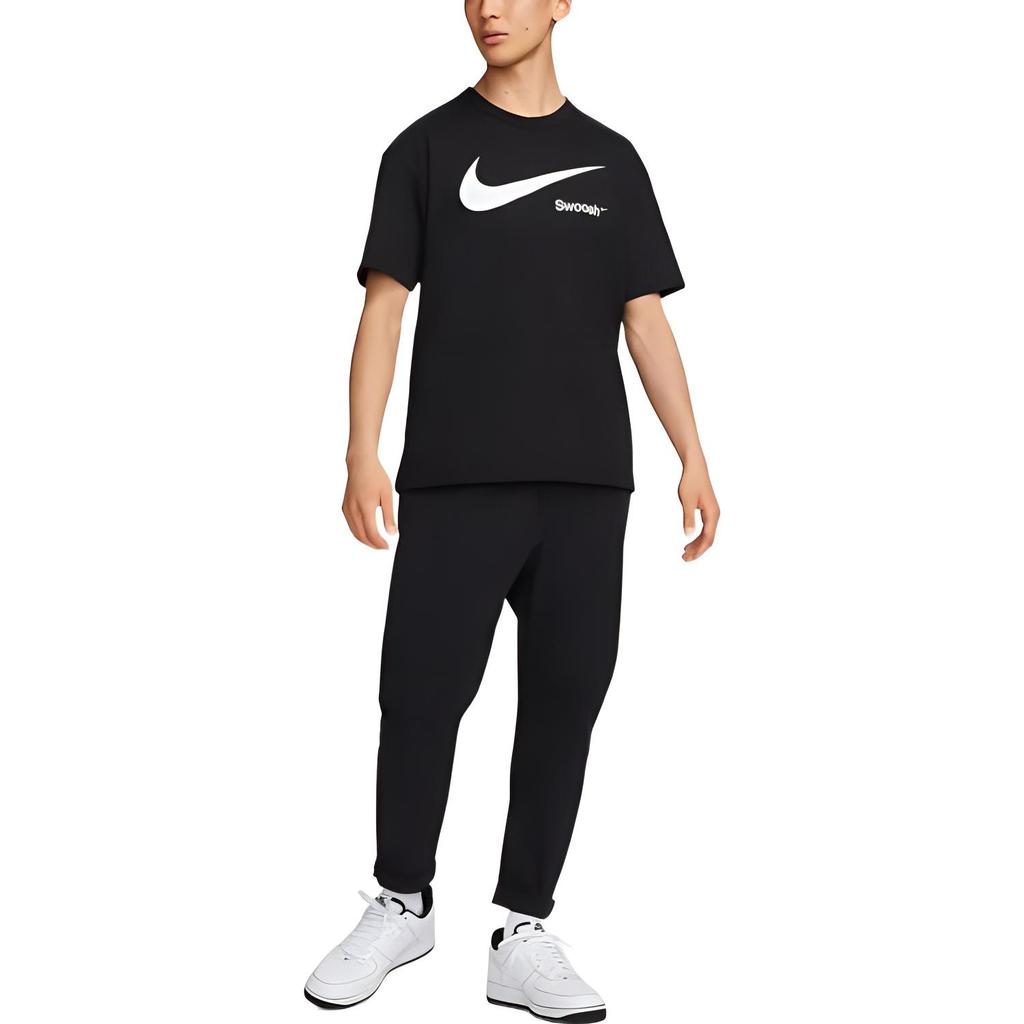 Nike Alphabet Logo Printing Round Neck Pullover Short Sleeve Black Men's DX6309-010