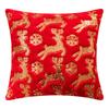 New Sequin Christmas Pillow American Holiday Plush Sofa Pillow Cushion Cover Sequin Embroidered Pillow Cover Aa