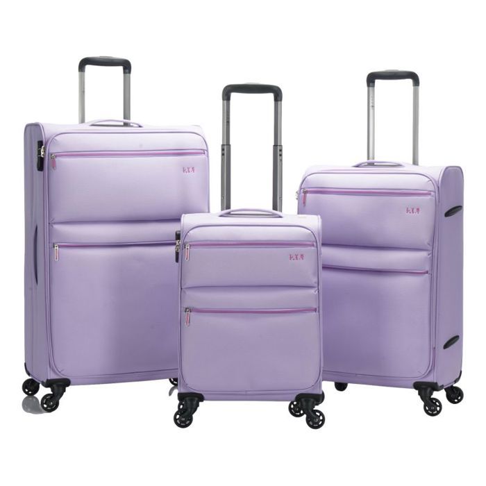 Set of 3 Ultra-light Soft Suitcases Lys Paris 1973/3