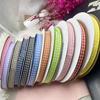 Pastoral Style 0.9cm Plaid Ribbon for DIY Hair Accessories