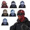 Outdoor Sports Balaclava Horror Face Print Mask, 3D Cycling Shield Full Hood Neck Gaiter for Activities