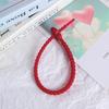 DIY Jewelry Key Chain Self-Locking Lanyard Strap Candy-Colored Little Flower Silicone Rope 25cm Dress Tags Rope