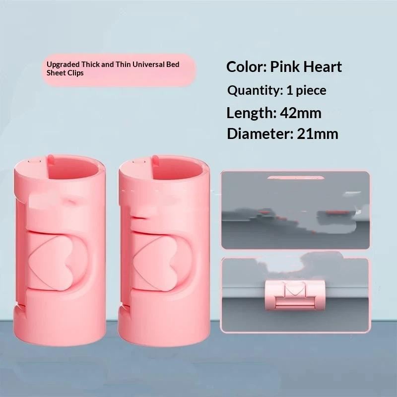 Bed Sheet Clips Heavy Duty Slip Resistant Plastic Fasteners Portable Quilt Grippers for Renters Bedding Fix