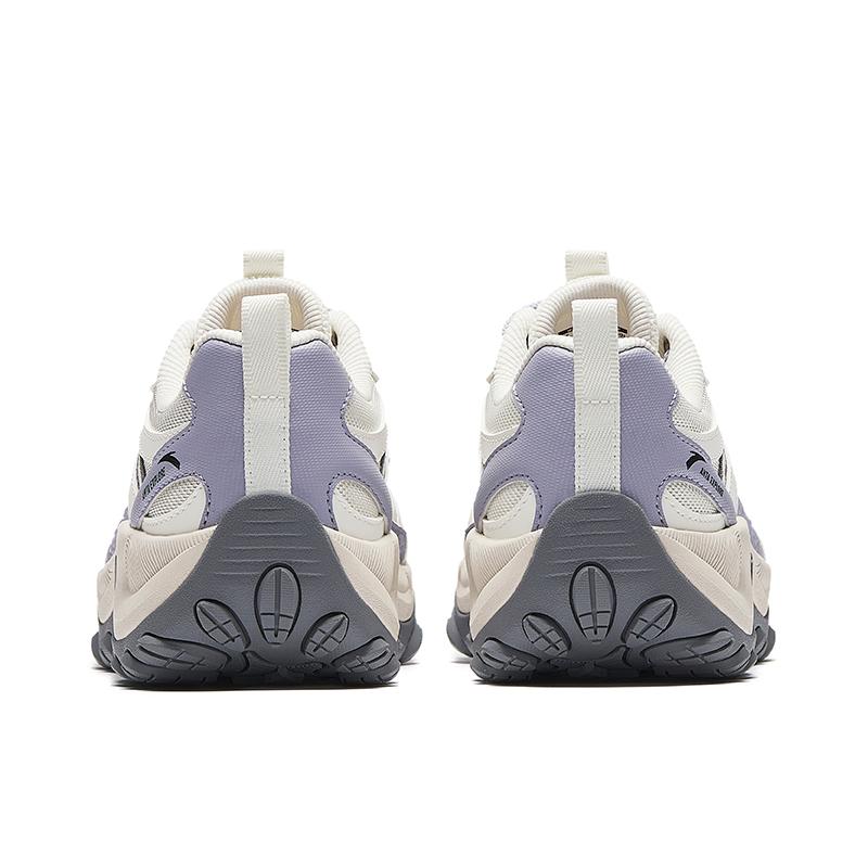 Anta Exploration Mountain Hollow Comfortable Sports Wear Resistant Breathable Low Top Lifestyle Casual Shoes Women sneaker Ivory-White 122638534-3