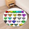 Sprunki Printed Round Rug Carpet Chair Rug Area Rug Entryway Doormats,for Office Chair Living Room Bedroom Kitchen Room.