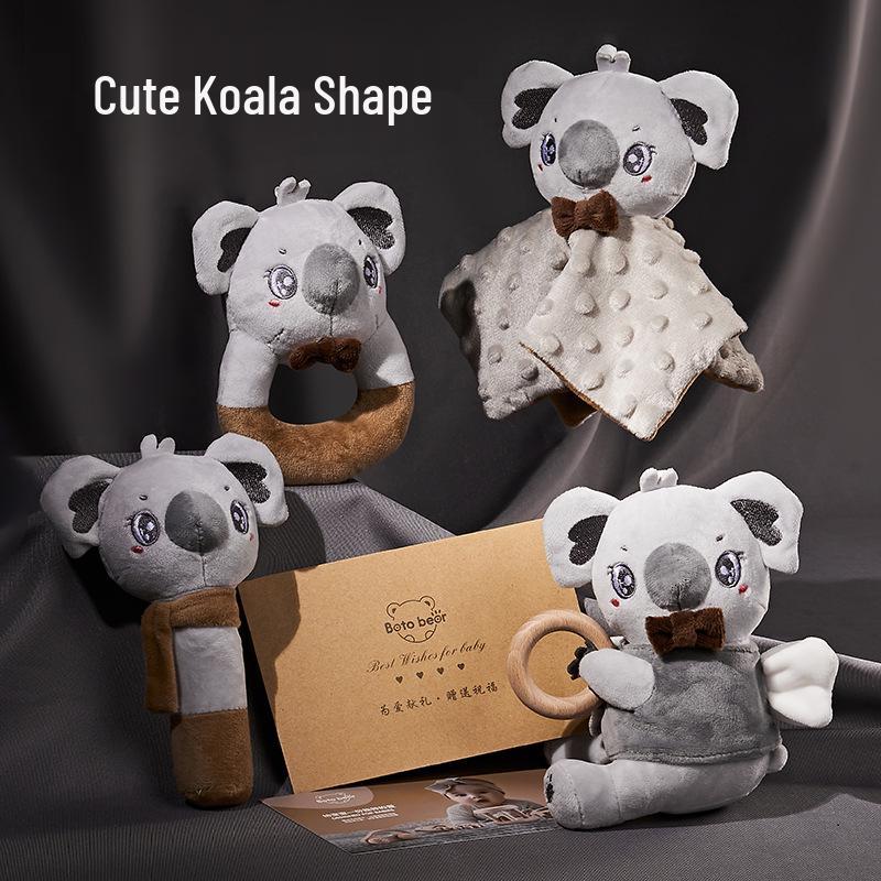 Luxury Newborn Gift Set: Wooden Toys & 100-Day Celebration