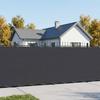Balcony Privacy Screen 1.2 X 25 M Fabric with PU Coating Black