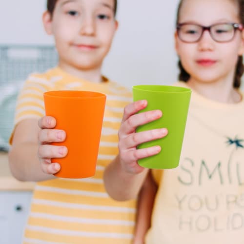 Frcolor Plastic Cups, Colored Cups, Pack of 15, Beverage Cups, Portable, Stylish, for Parties, Tasting, Mixed Colors (101-200ml)