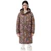 JINYUJIE Women's Printed Hooded Mid-length Duck Down Jacket Y22608503