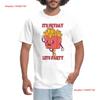 Its Fryday Lets Party Funny French Fries Mens T Shirt Vintage Washed Slightly Homme Casual Graphic Designer Clothes Soft