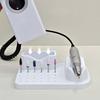 24 Holes Nail Drill Machine & Bits Storage Box Nail Drill Grinding Bit Organizer Nail Drill Tool Displayer Holder Case