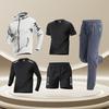 Tuta Sportiva da Uomo Asciugatura Rapida Set per Corsa Palestra Allenamento Vestibilità Larga Abbigliamento Sportivo per Allenamento all'Aperto