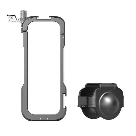 

Защитная рамка для видеокамеры, ударопрочная, простая в установке, металлическая защитная рамка, аксессуары для камеры Insta360 X4 чёрный