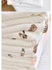 Newborn Pure Cotton Gauze Embroidered Shell Edge Swaddle Wrap
