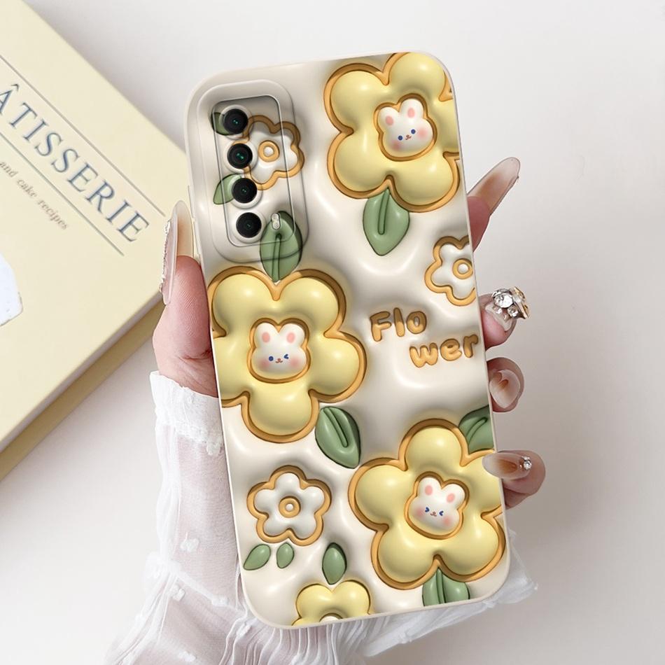 Für Huawei P Smart 2021 Hülle Huawei Y7a PPA-LX3 PPA-LX2 PPA-LX3 Süßer Panda Hase Weiches Silikon Stoßfeste Handyhüllen