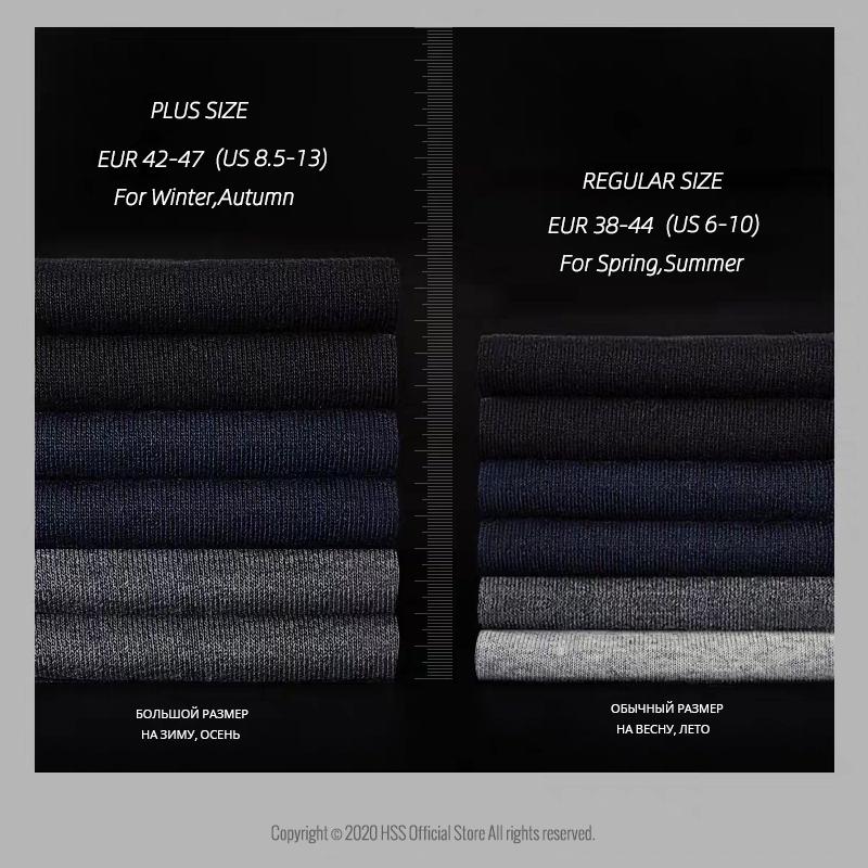 10Pairs/Lot Business Men's Cotton Socks New Style Black Casual Socks Soft Breathable Summer Winter Long Socks Plus Size (7-14)