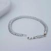 Elegant Zircon Baguette Stone Bracelet – Tarnish-Resistant Stainless Steel Jewelry for Women – Adjustable Length 16-18cm