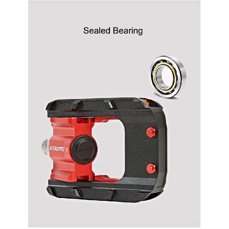 Folding Bike Pedals Foldable Pedal MTB Road Bike Road Bike Anti-Skid Reflective Sealed Bearing Cr-Mo Universal Pedals 9/16