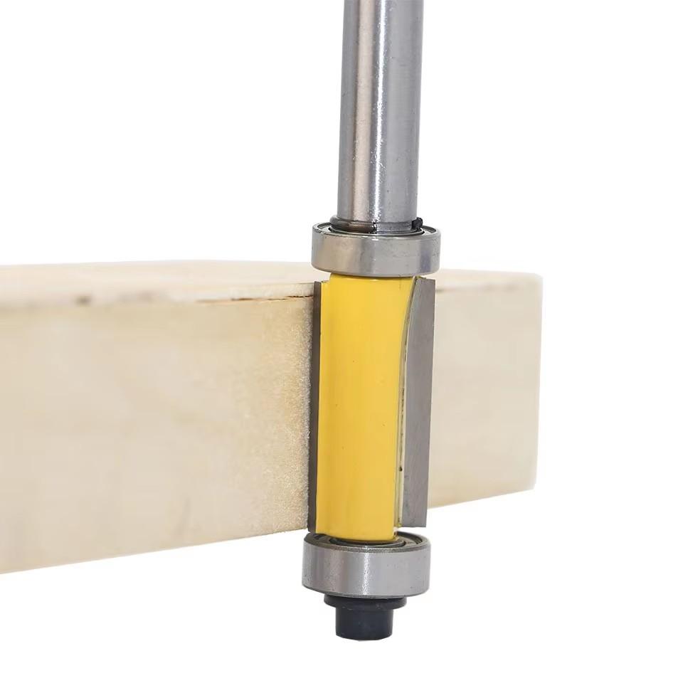 8mm Shank Bottom & Top With Bearing Flush Trim Router Bit Carbide Straight Milling Cutters Woodworking Tools