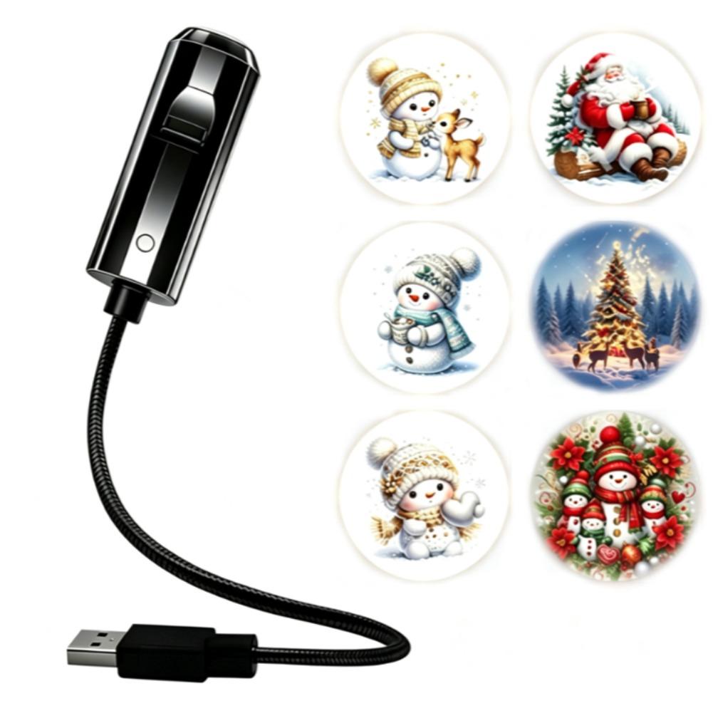 Mini Galaxy Star Projector Night Light Christmas Pattern Projection Light Ceiling LED Lamp USB Ambient Lamp For Home Party Decor