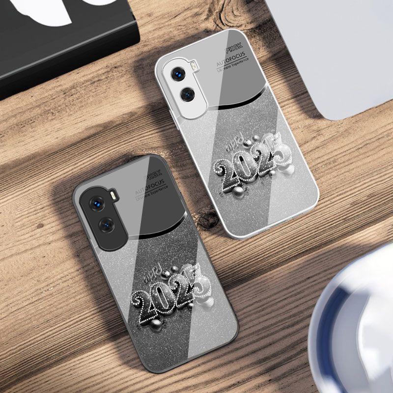 Colorful New Year 2025 For Honor 200 90 8X 9X Pro Lite P50 P40 Nova 10 11i P60 Magic4 6 Mate 20 50 Tempered Glass Phone Case