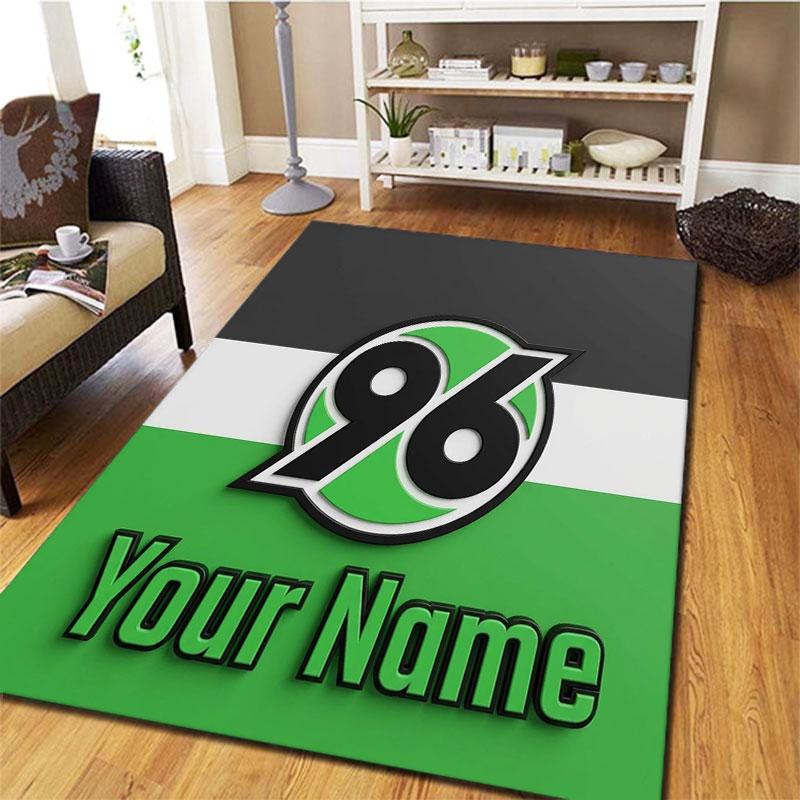 Hannover 96 Custom Name Carpet Rug for Living Room Bedroom Home Sofa Decoration,Kids play Non-slip Floor Mat