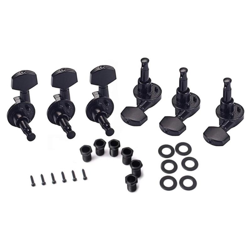 6Pcs Metal Guitar String Tuning Peg Replacement Guitar Machine Head Knobs Tuning Key Acoustics Guitar Tuner Enduring