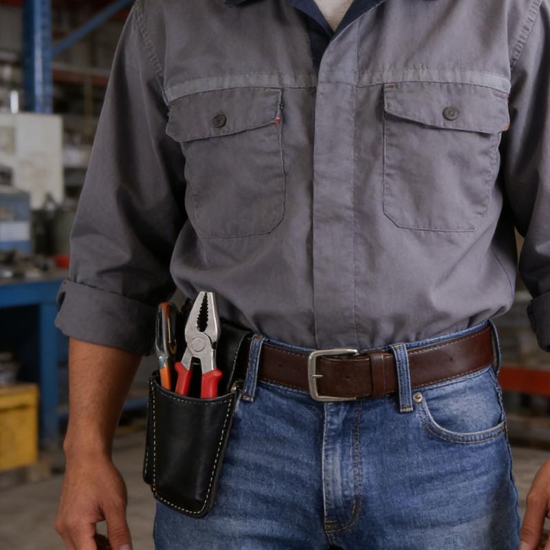 Premium Leather Scissor Sleeve Protectors Tool Carriers For Safe Storage And Easy Carrying With Secure Buckles Design