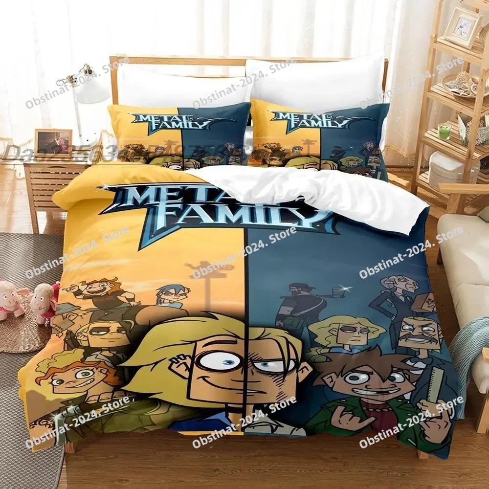 Fashion 3d Print Anime Game Metal Family Bedding Set Single Twin Full Queen King Size Bed Set Adult Kid Bedroom Duvetcover Sets