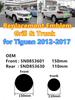 VW 2pcs 3D ABS Car Front Logo Grille Badge Trunk Badge Car Replacement Accessories for vw Tiguan 5N0853601 5ND853630 2012-2017