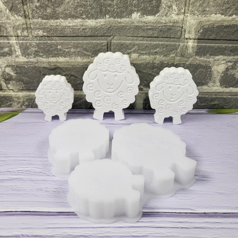 Sheep Animal Silicone Molds for Candle Soap Candy Chocolate Molds Cement Gypsum Silicone Molds for Home Decoration