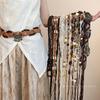 Bohemian Ethnic Style Wooden Beads Irregular Square Wooden Beads Waist Chain Fashion Belt Fashion Design Jewelry Women