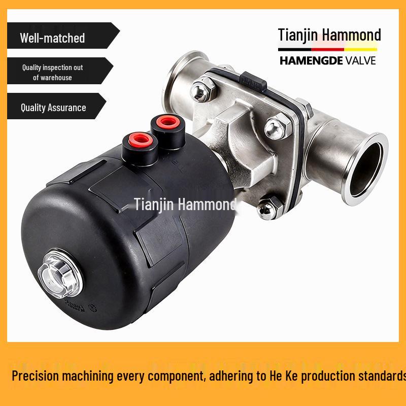 Hammond KF Pneumatic Vacuum Diaphragm Valve 316L G681W-16P Quick-Connect, available in KF16, KF25, KF40.