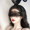 Rabbit Ears Headband Hairpin Bunny Girl Cos Eye Mask Veil Sexy Mask Lace Sex Accessories