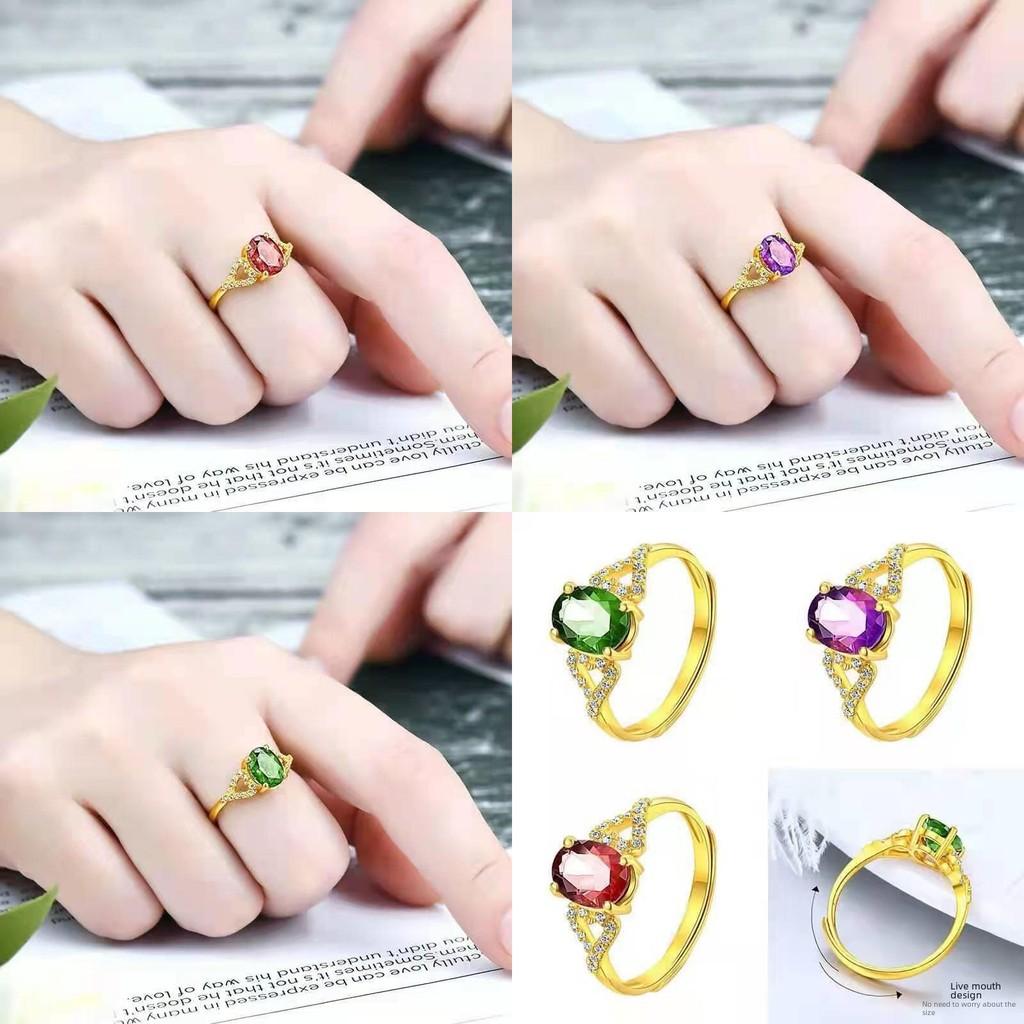 Artistic Gold Plated Ring With Eye-catching Design And Colorful Gemstone Details