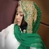 Chiffon Beaded Ethnic Style Scarf: Long Fashionable Headscarf & Sun Protection Shawl