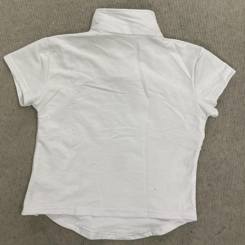 Y2K summer high neck hollowed out single breasted button slim fit solid color casual top