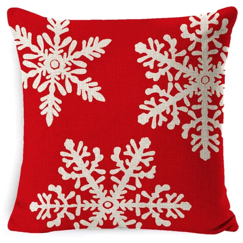 45CM Christmas Pillow Case Cushion Cover 2023 Christmas Decoration Red Gift Home Decoration Happy New Year Christmas Supplies