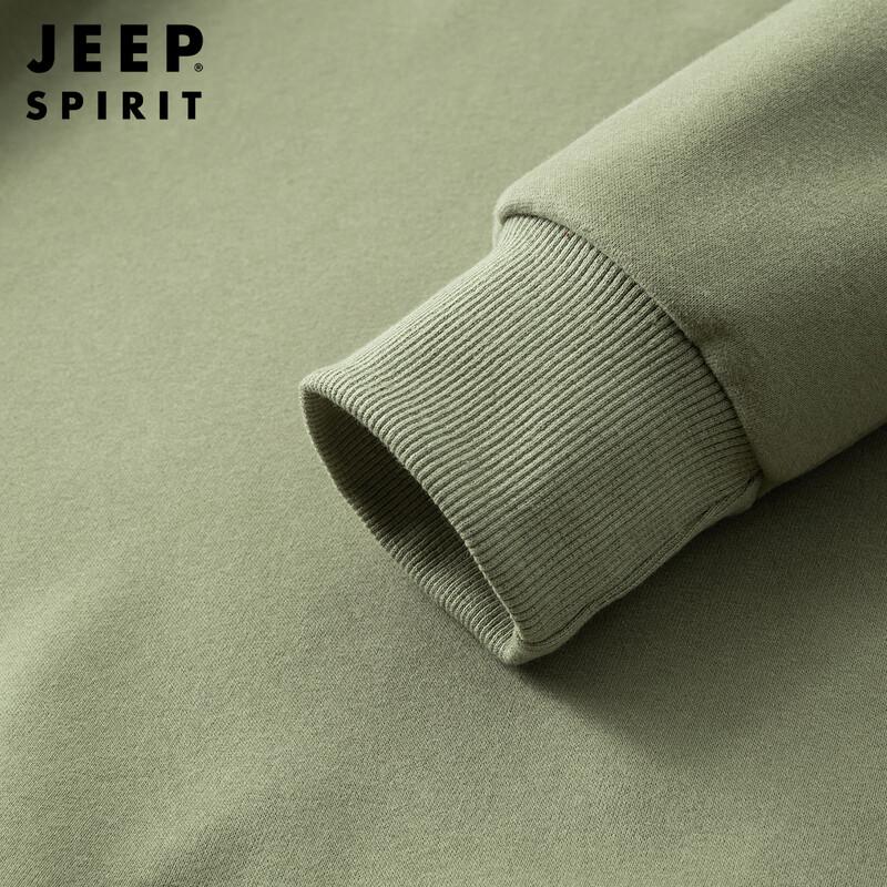 JEEP SPIRIT Men's Round Neck Pullover Sweatshirt