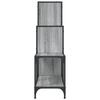 Bookshelf Gray Sonoma 92 x 30 x 102 cm Particleboard and Metal