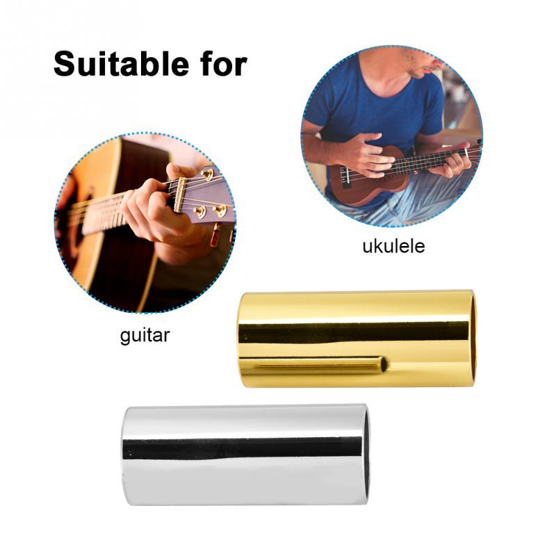 Buy 2 Pieces Brass Slide and Stainless Steel Slides for Guitar Sringed Instrument at affordable
