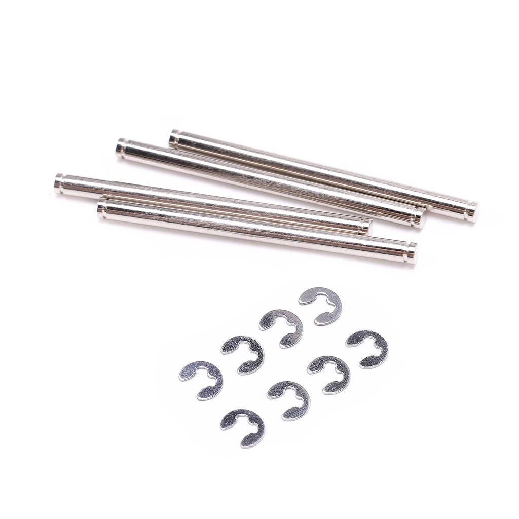 4pcs Stainless Steel Suspension Pins 48mm with E Clips for Traxxas Slash 2WD 1/10 RC Car