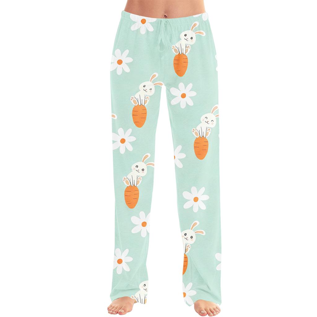 Pantaloni Casual da Uomo a Gamba Dritta con Stampa per la Moda di Pasqua