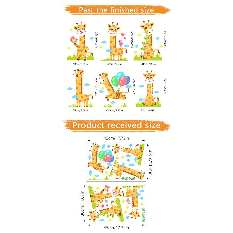 DIY Cartoon Wall Stickers Animal English Letters Astronaut Space Decals for Kids Room Nursery Living Room Decor Self Adhesive Vinyl Art