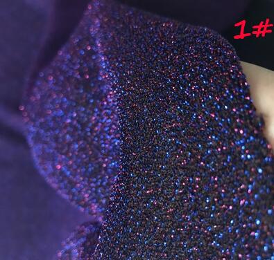 2 Yards Bastelbedarf Hintergrund Bühnenshow Kleidung Hochzeitsdekoration Zubehör Mehrfarbig Modekleid Lurex Glitzerstoff