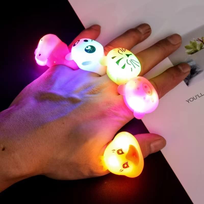 [FLYZY] LED Leuchtringe, 27er-Pack (Tierische Sortierung, Einheitsgröße, Alter 6+)