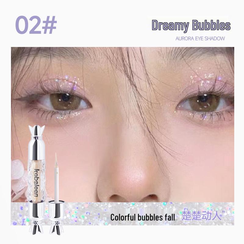 

Kobeleen Shimmering Liquid Eyeshadow with Glitter Sequins and Under-eye Highlighter 1.8g
